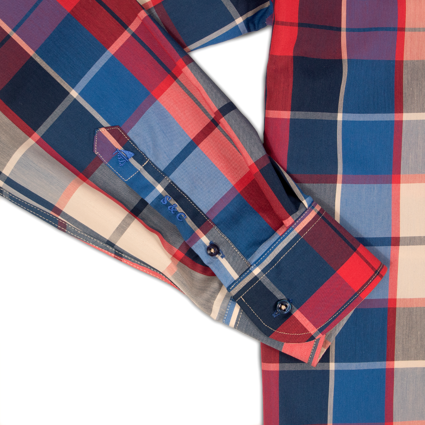 Camisa Hombre Manga Larga Cuadros