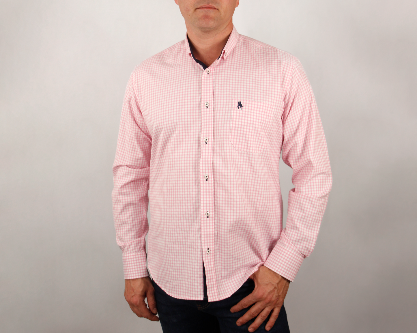 Camisa cuadros rosa