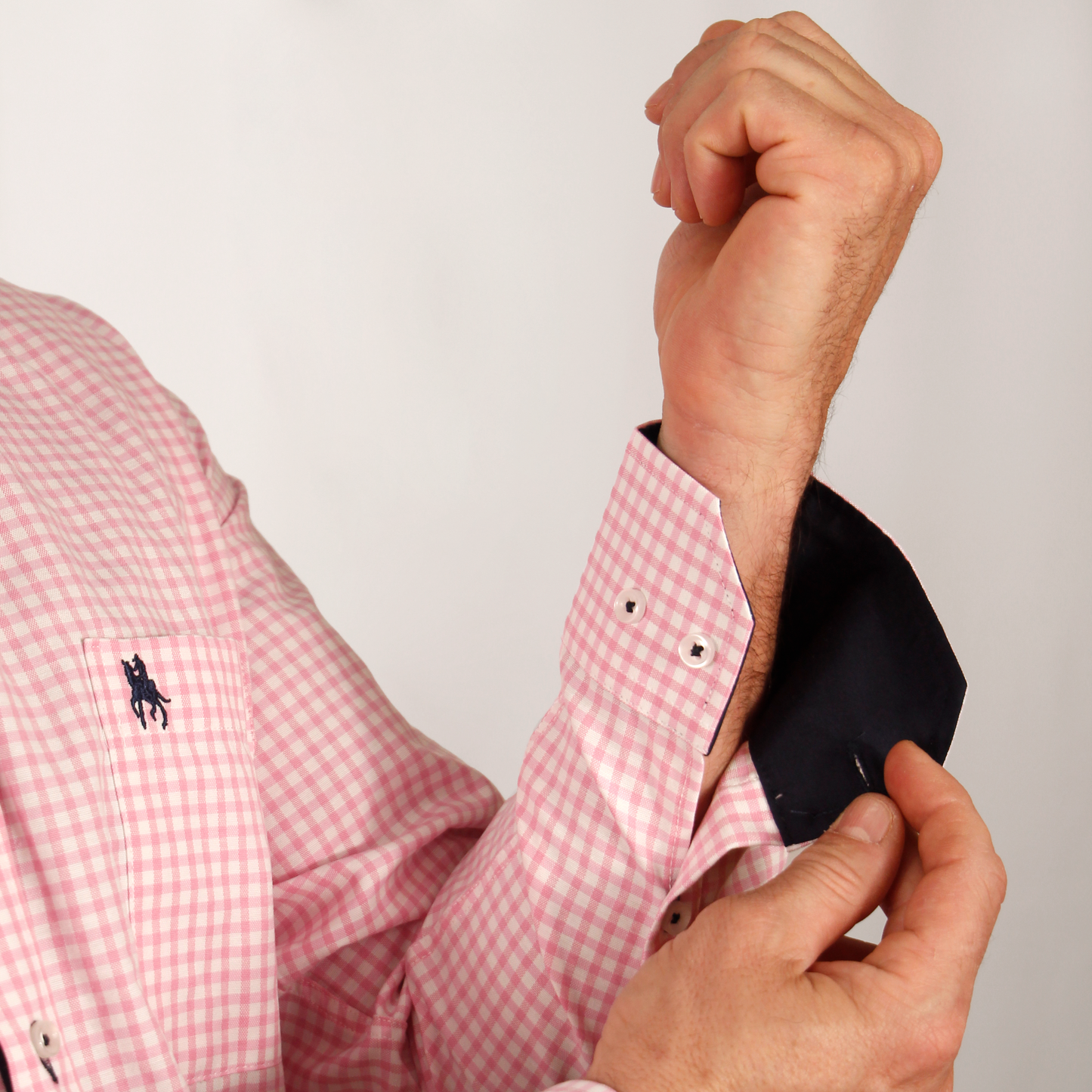 Camisa cuadros rosa