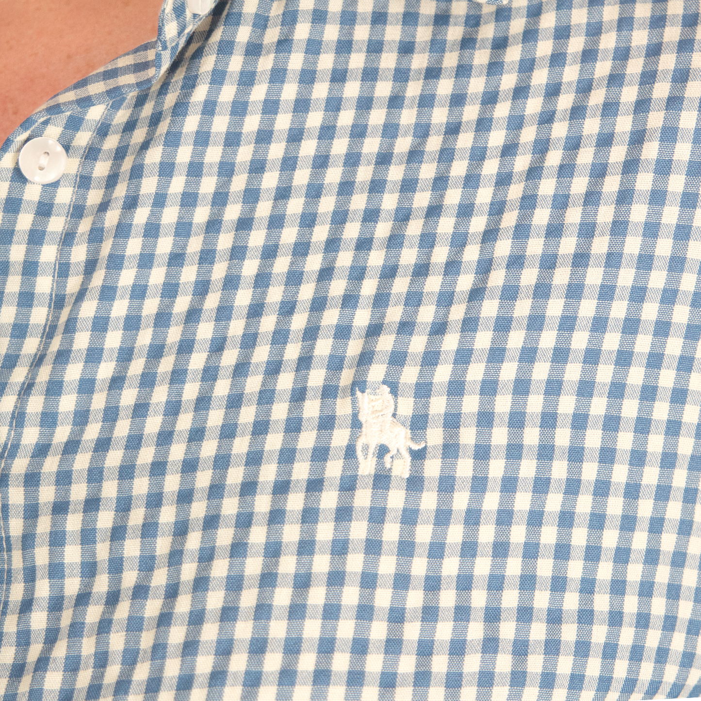 Camisa cuadros Vichy Celeste