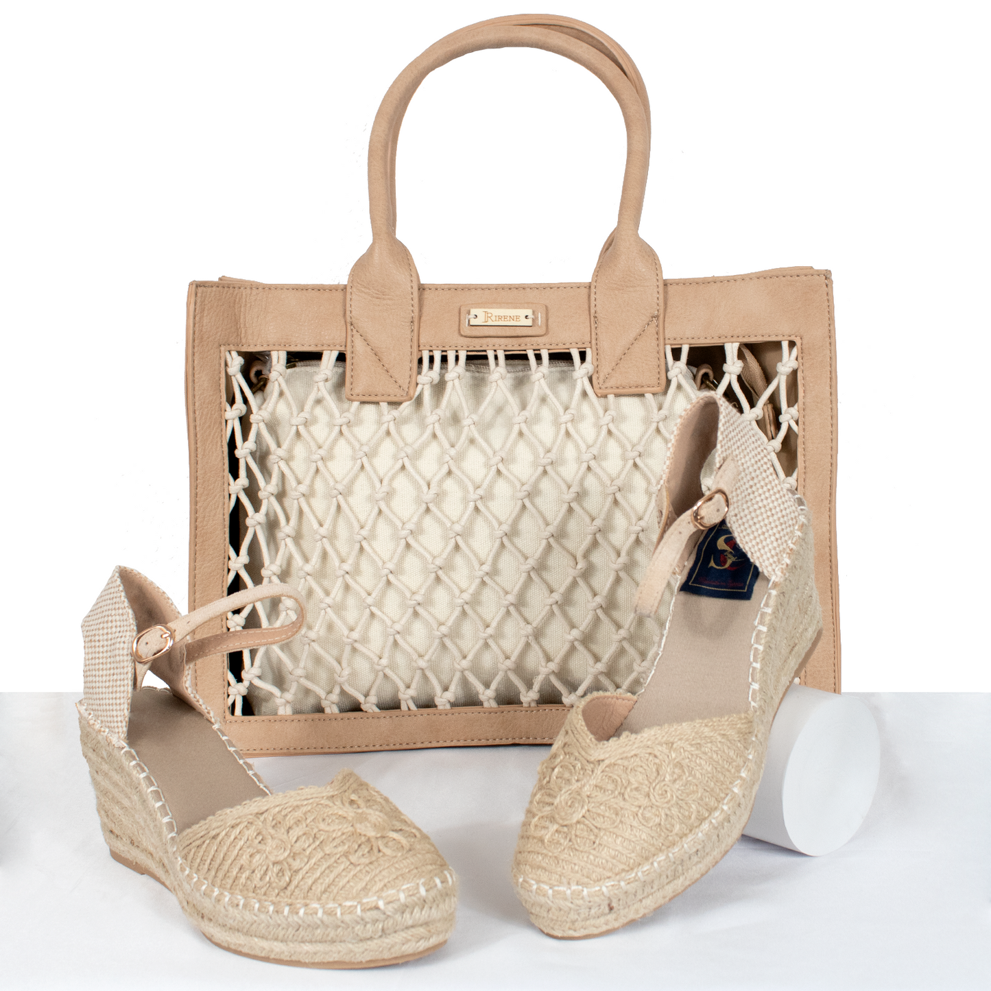 Cuñas de esparto flores