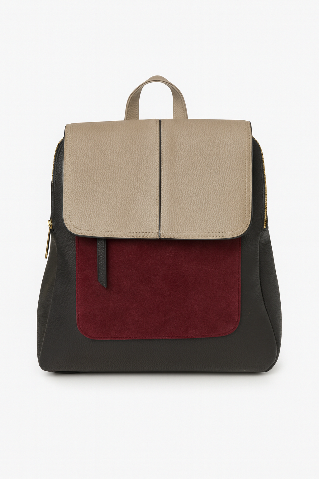 Mochila tricolor granate