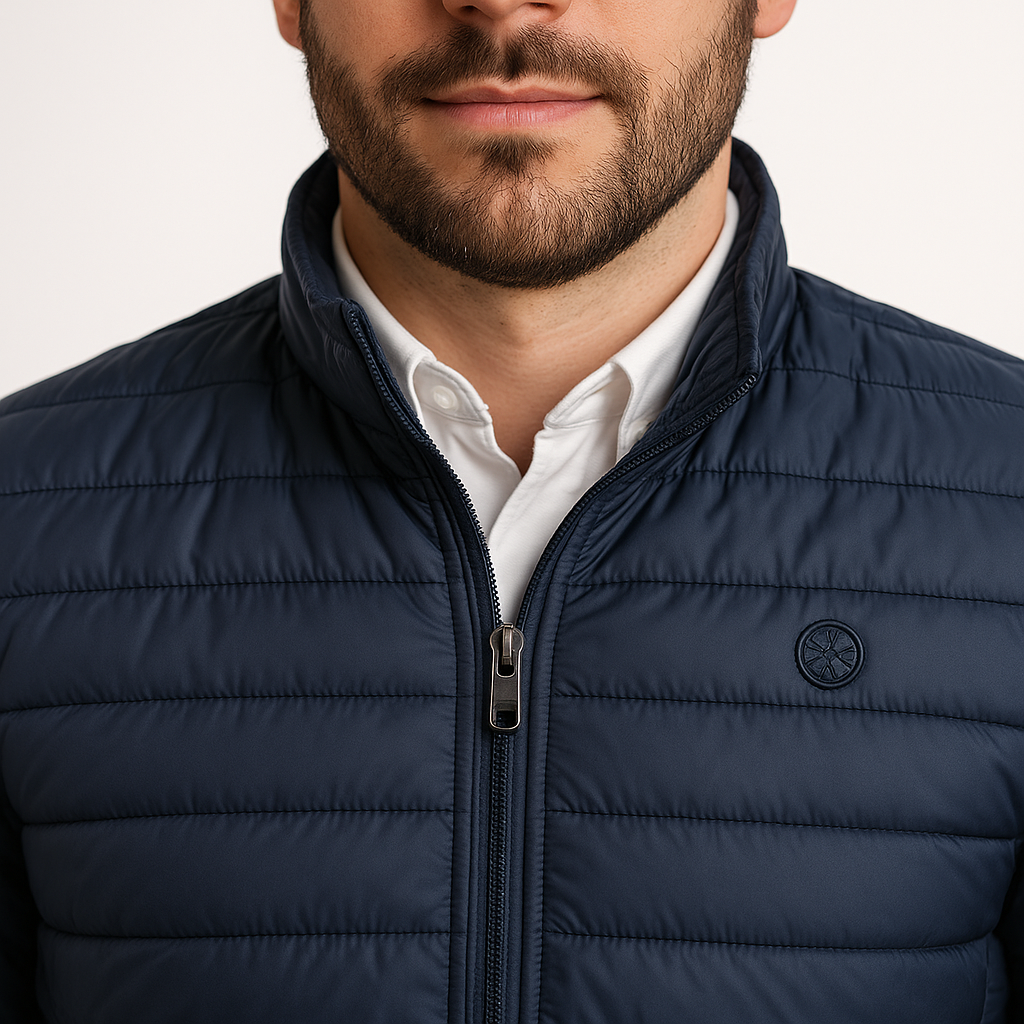 Chaqueta acolchada marino