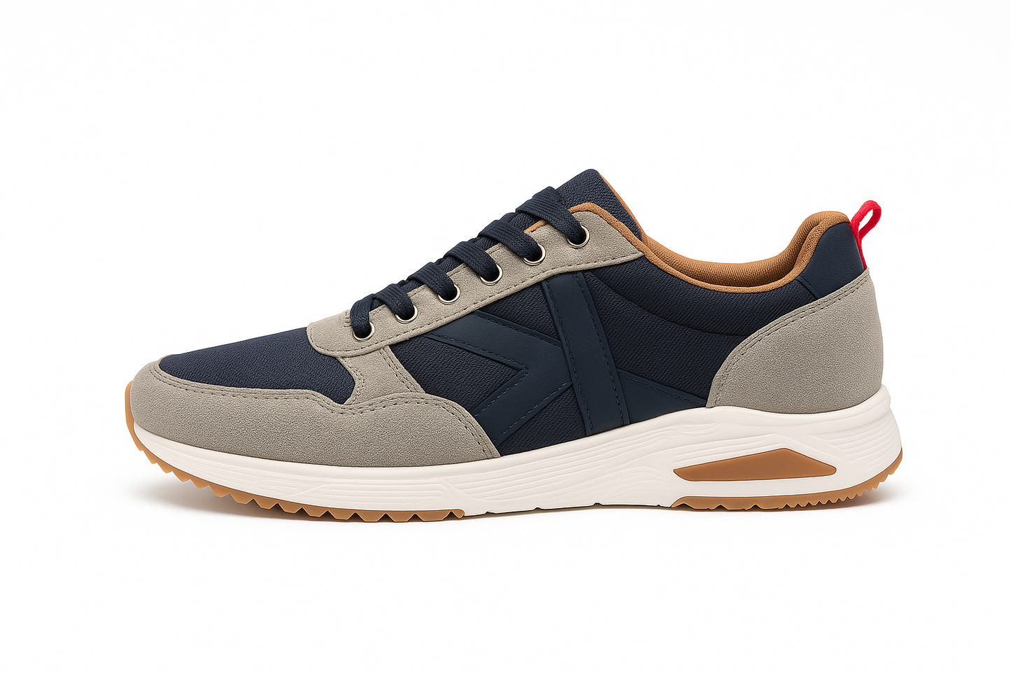 Deportiva hombre marino y gris