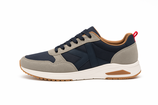 Deportiva hombre marino y gris