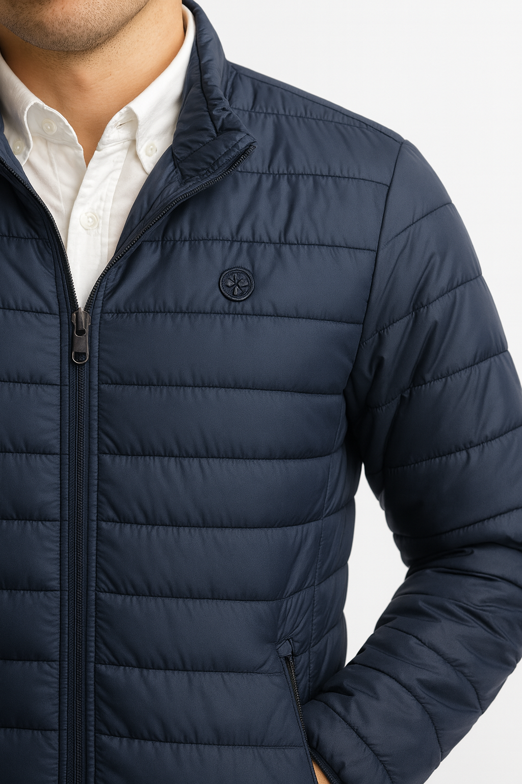 Chaqueta acolchada marino