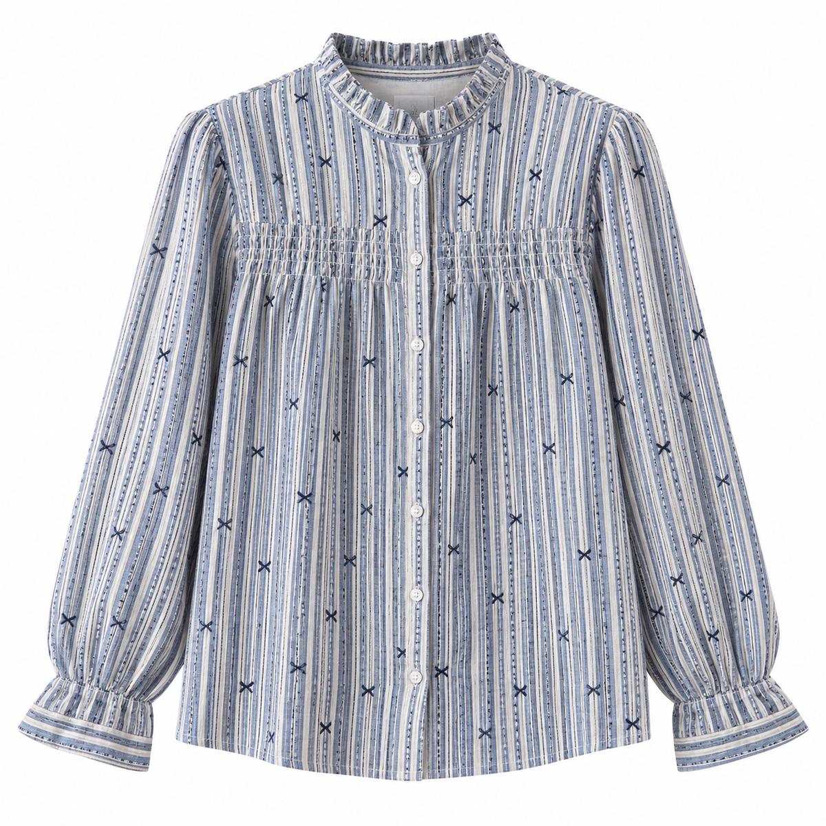 Blusa azul lacitos