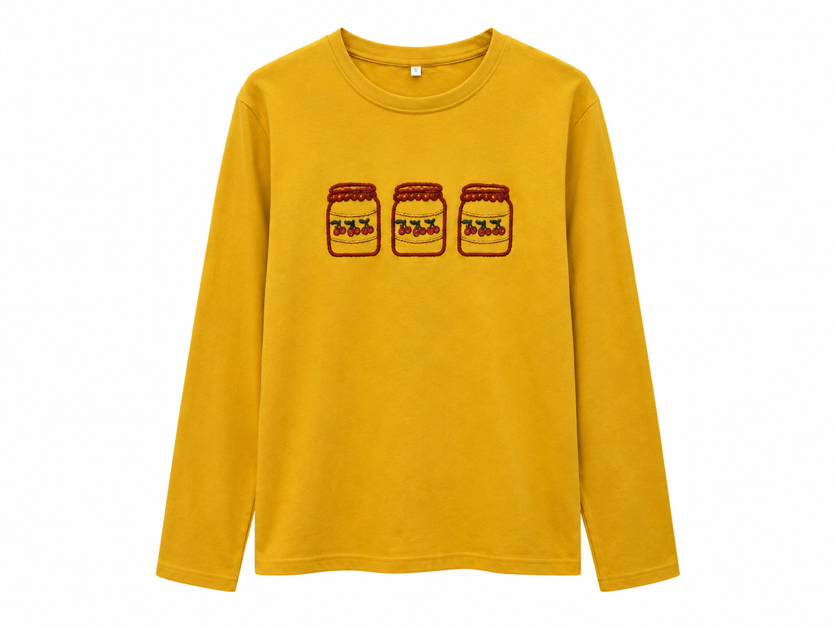 Camiseta manga larga cerezas