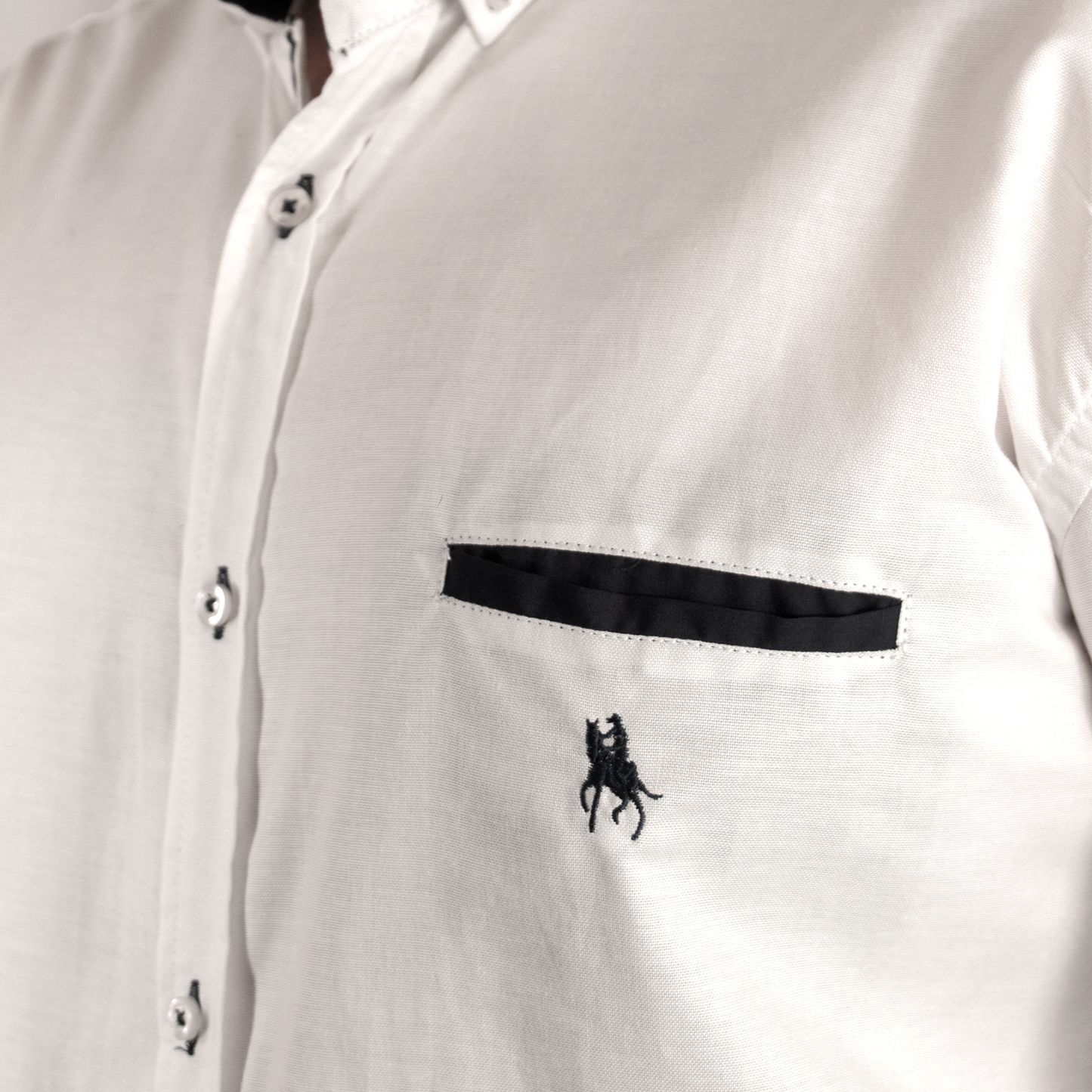 Camisa Hombre Manga Corta Blanca