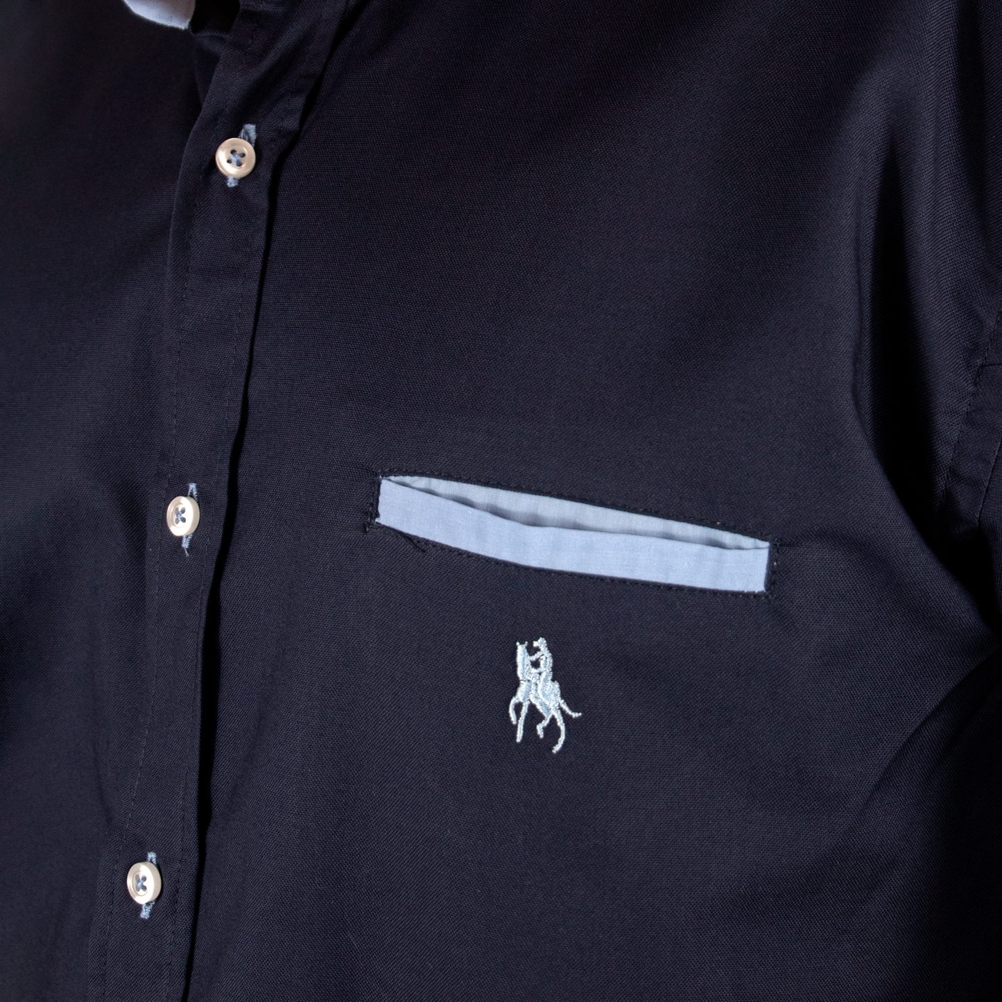 Camisa Hombre Manga Corta Marina