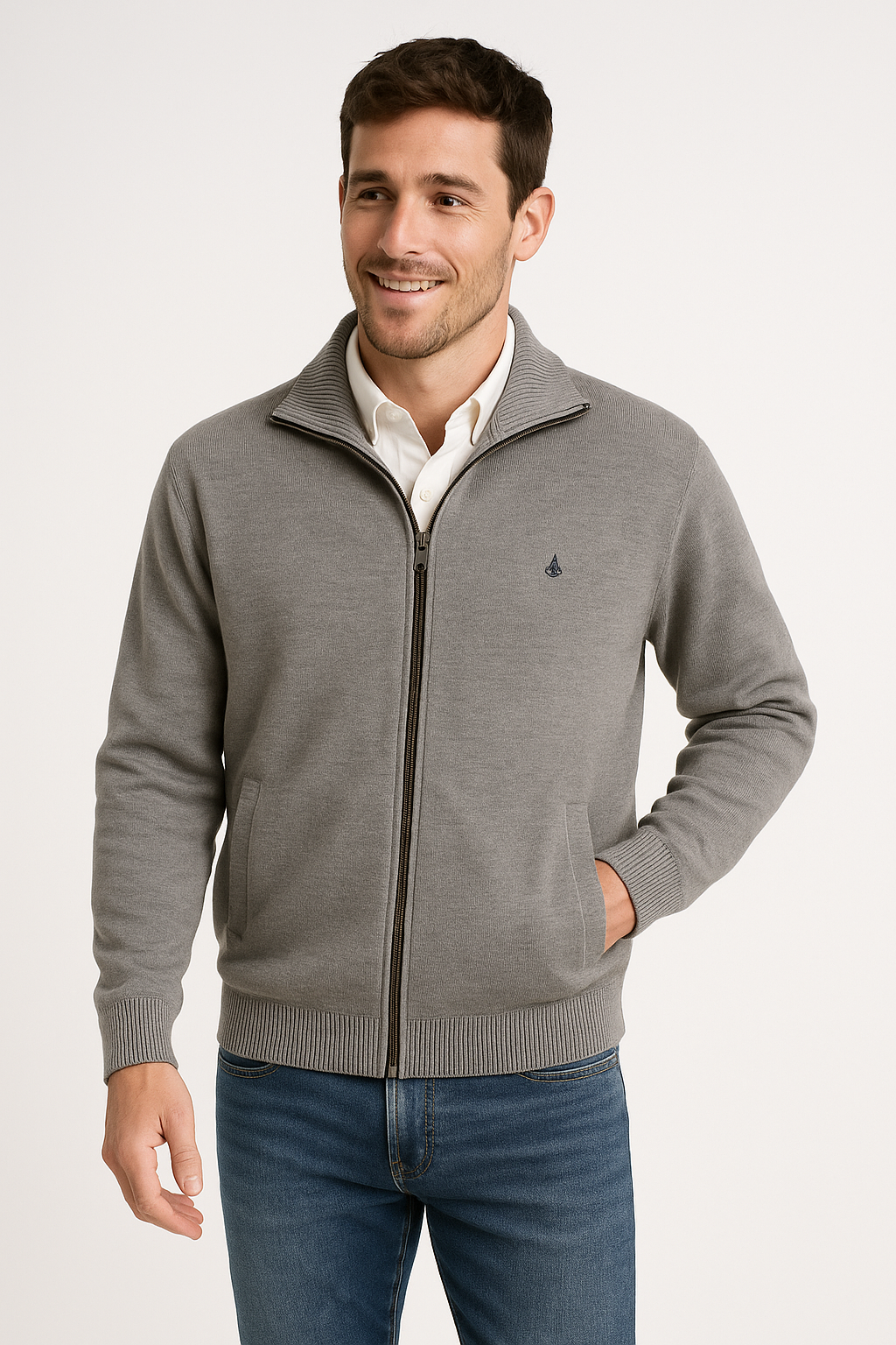 Chaqueta cerrojillo gris