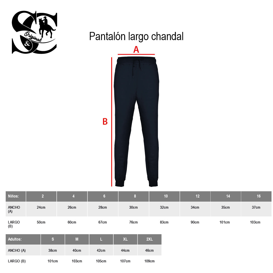 Pantalón largo deporte
