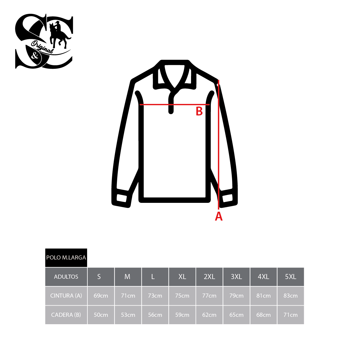 Polo Premium de manga larga blue fog