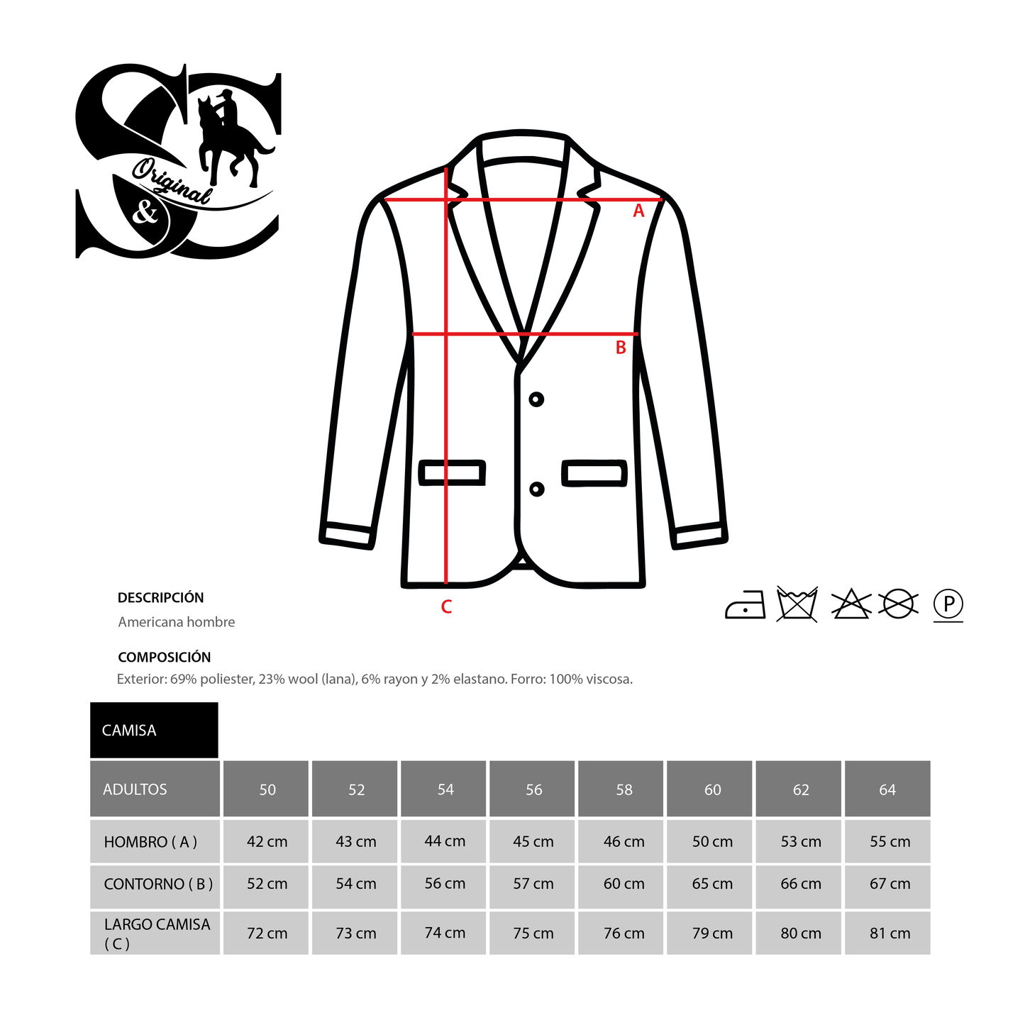 Americana espiga gris