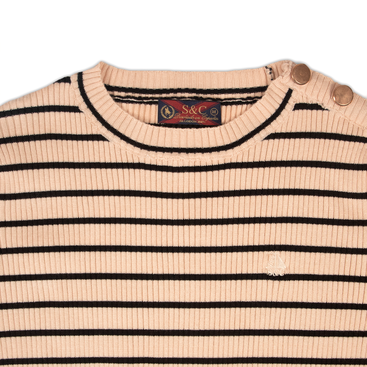 Jersey Mujer Rayas Beige