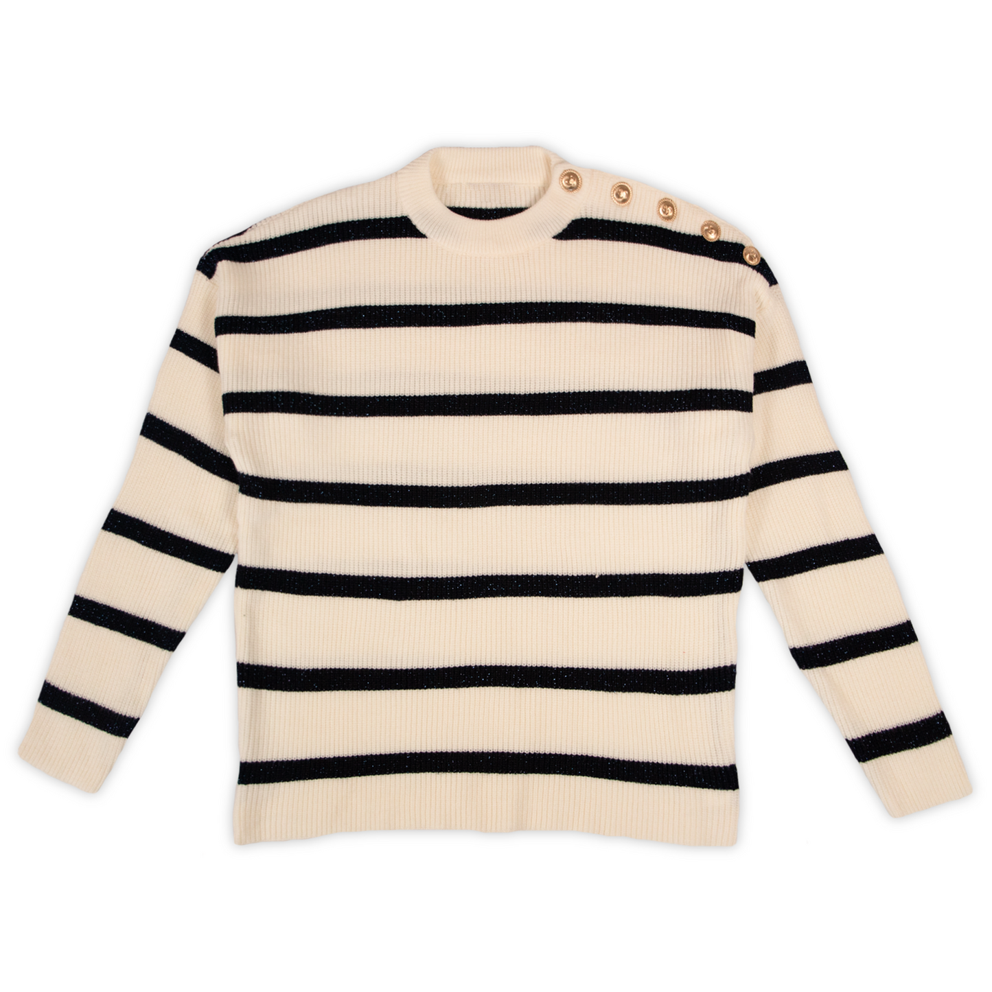 Jersey Rayas Negras con Botones