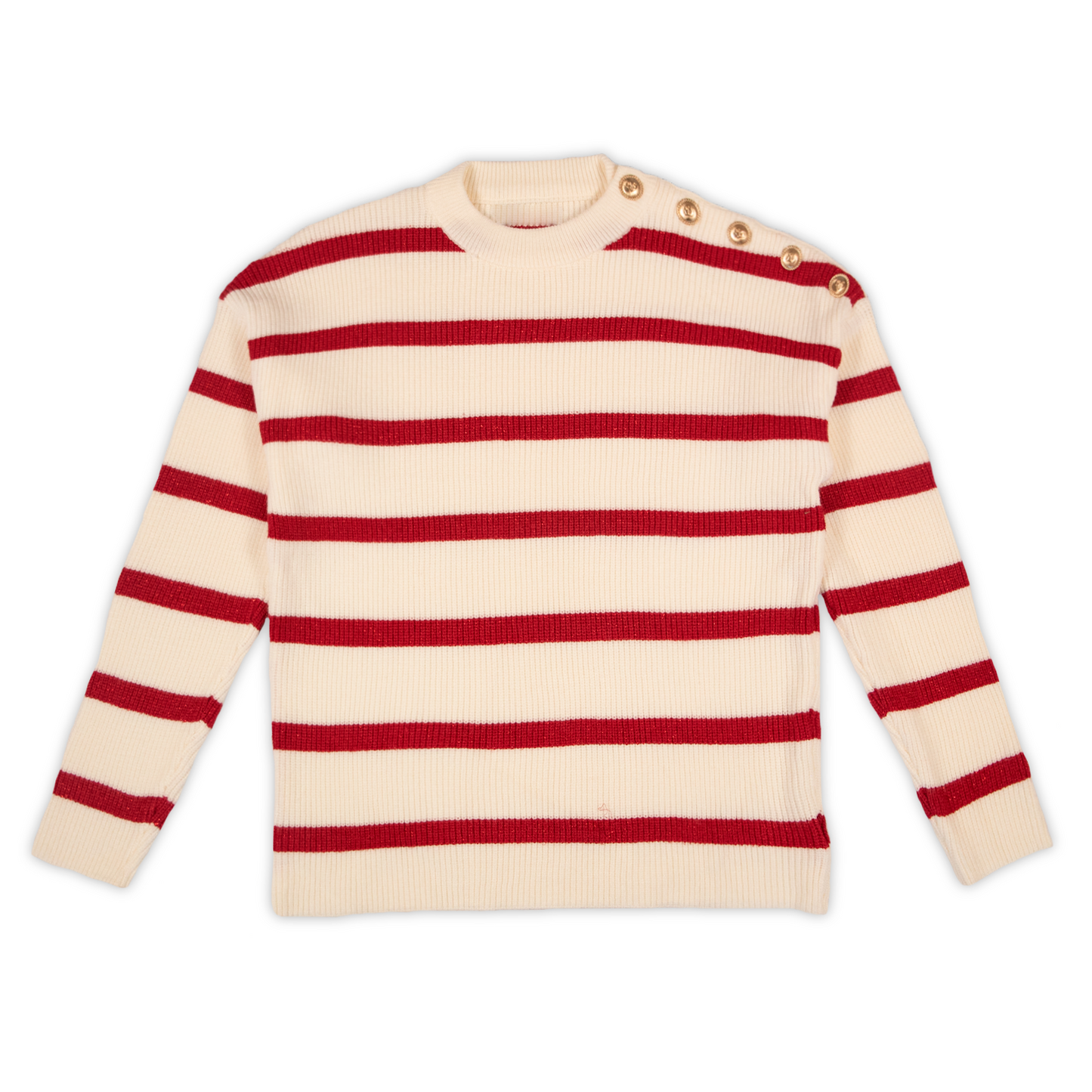 Jersey Rayas Rojas con Botones