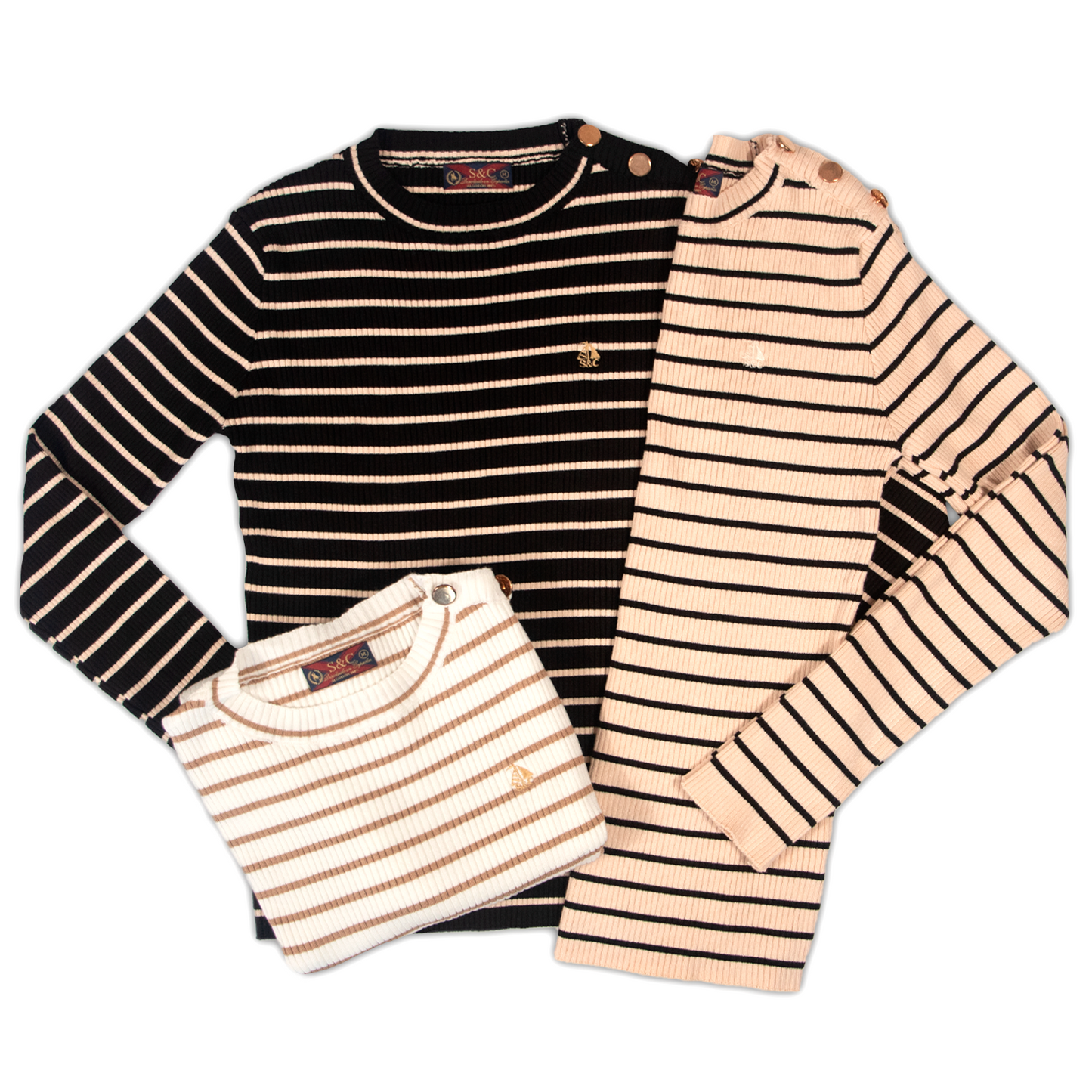 Jersey Mujer Rayas Negro