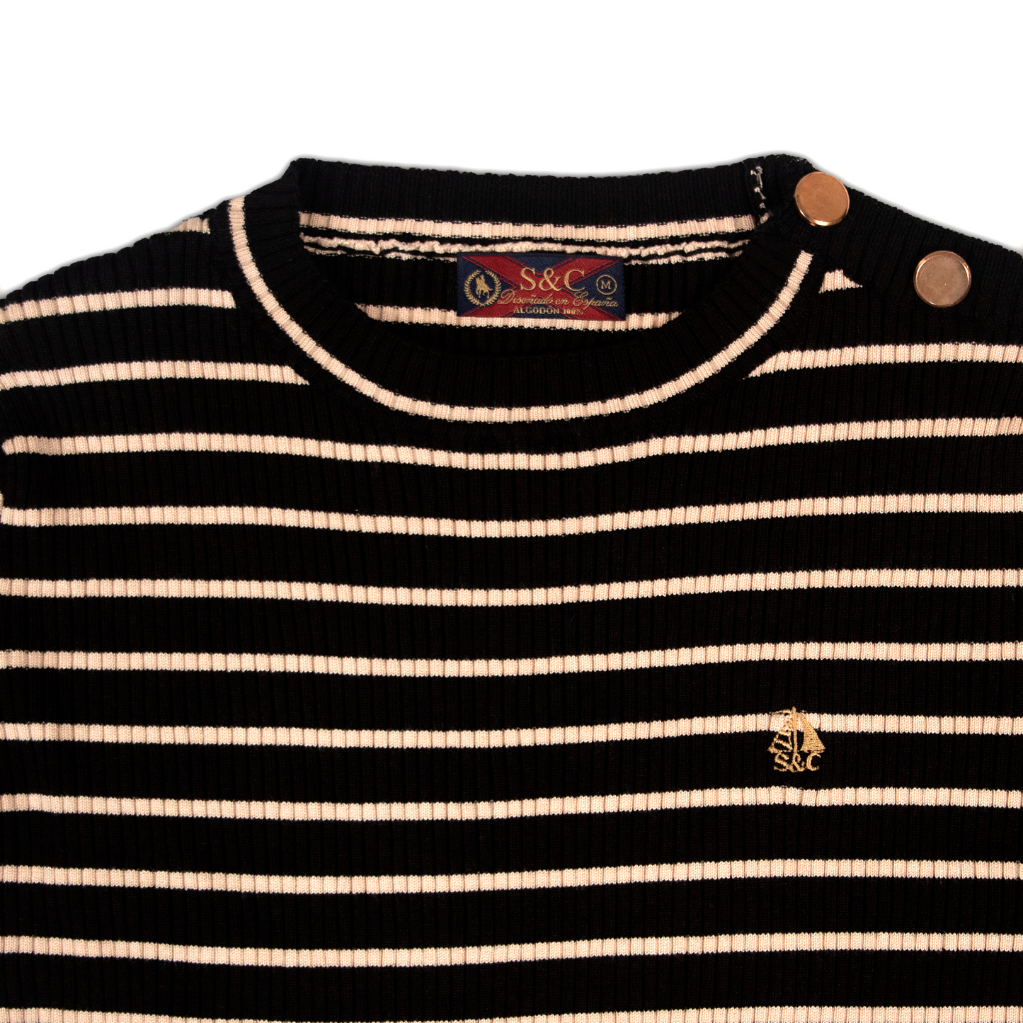 Jersey Mujer Rayas Negro