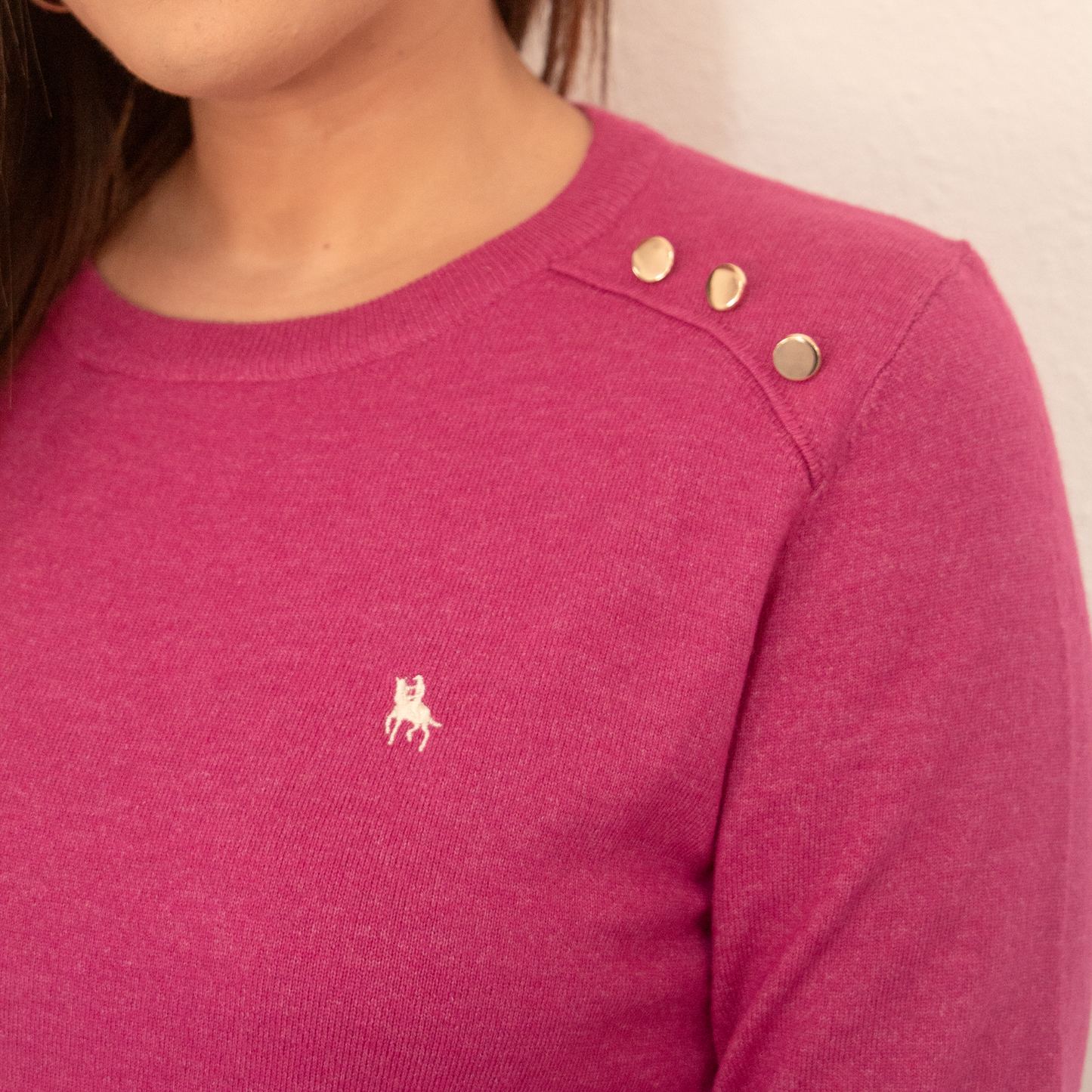 Jersey de Mujer Fucsia Chapas