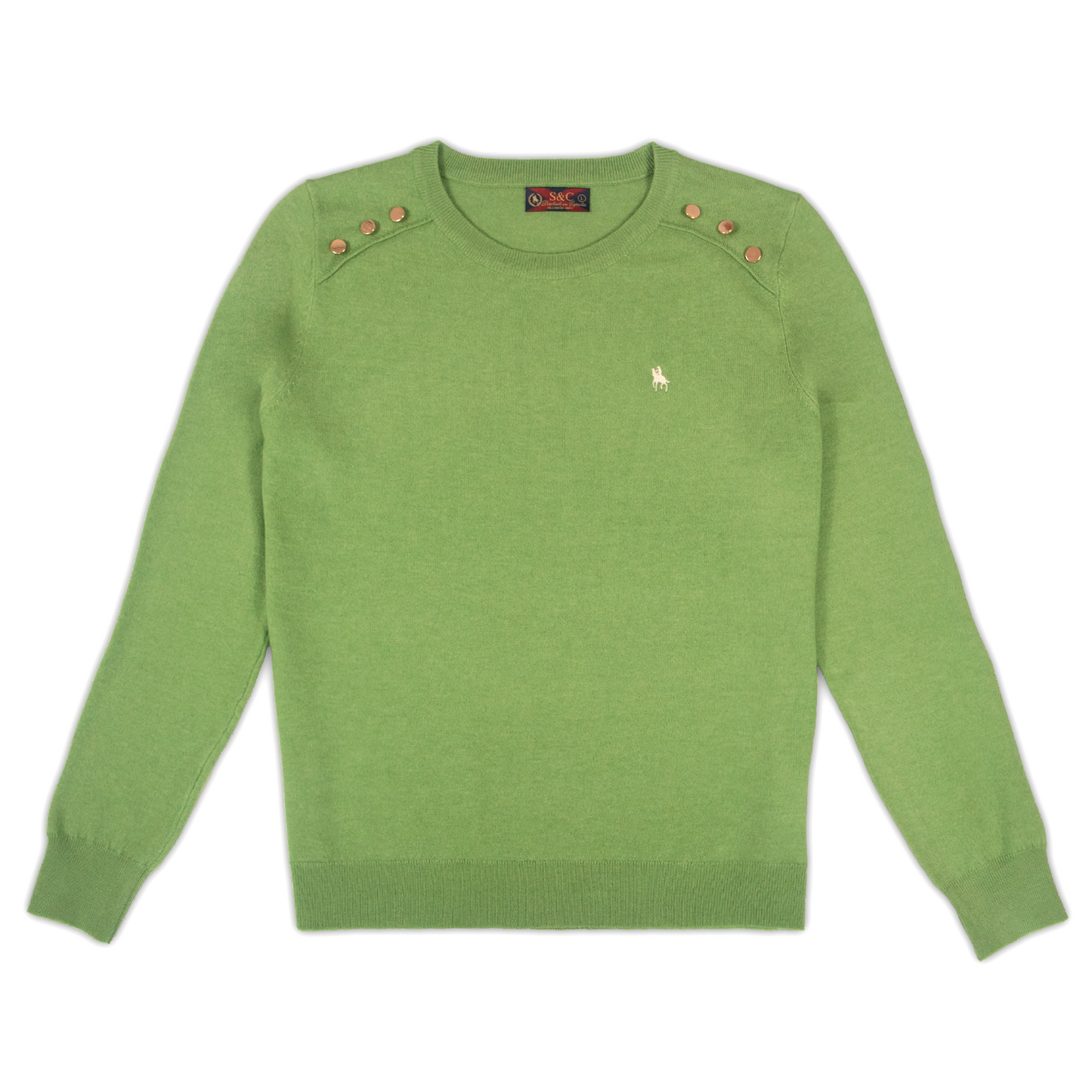 Jersey de Mujer Verde Chapas