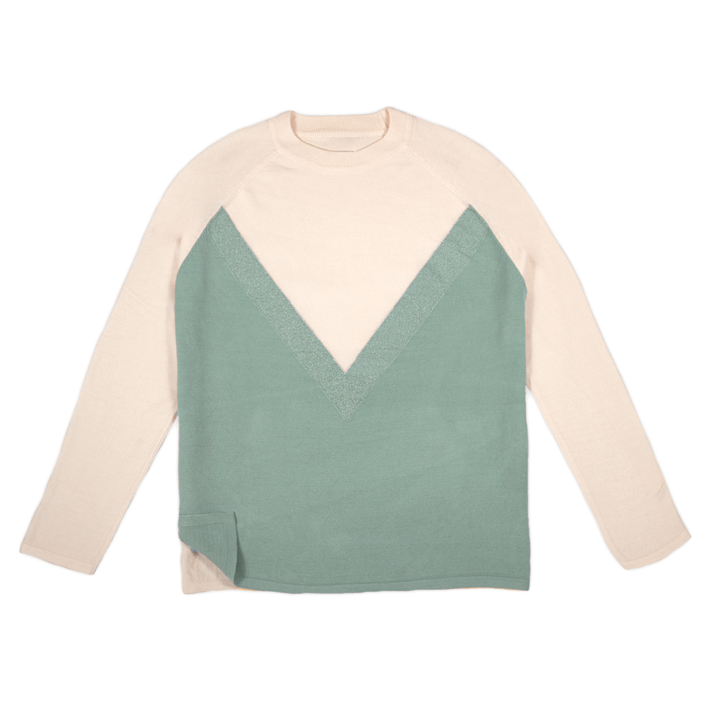 Jersey de Mujer Verde con Detalle en Forma de Triángulo