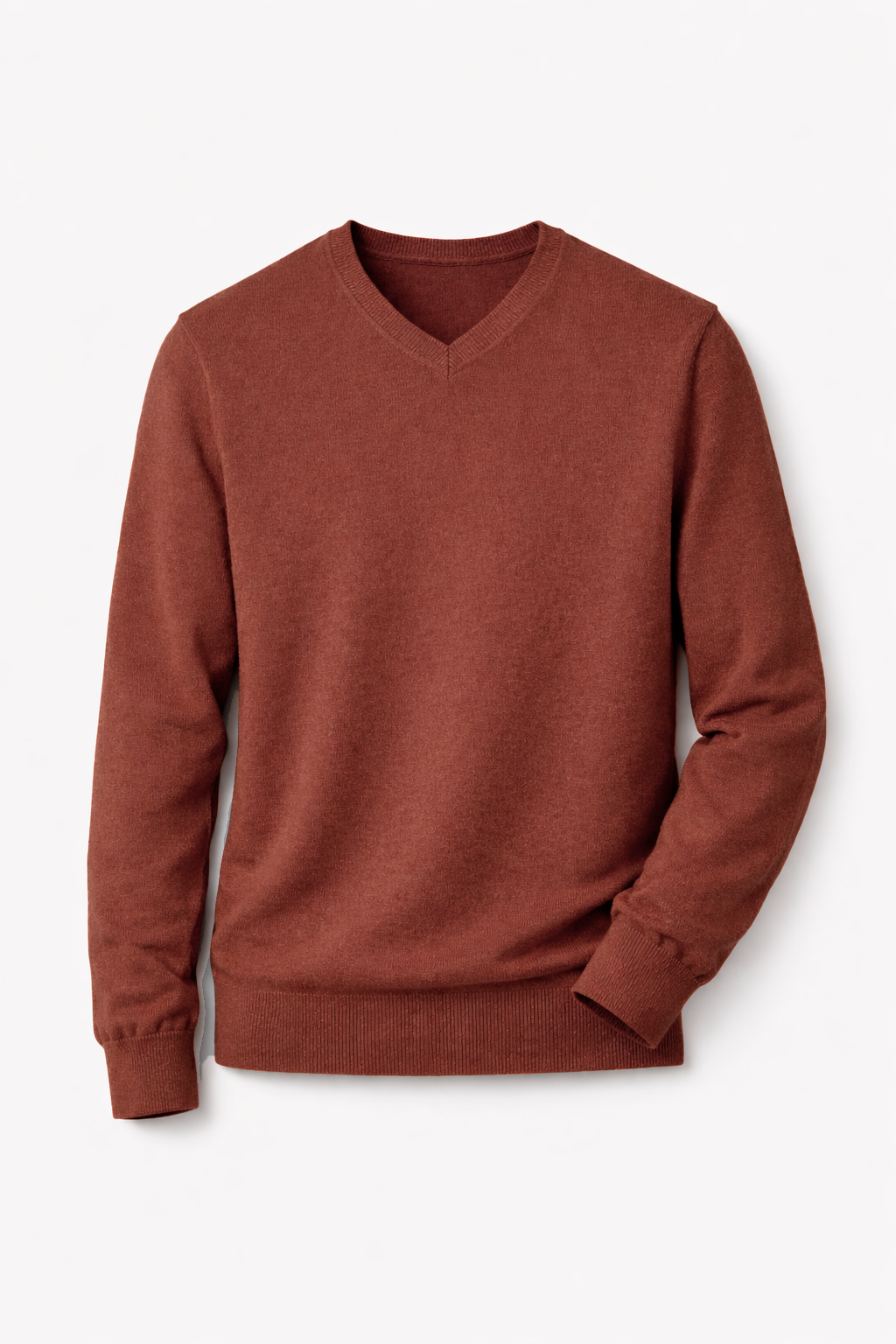 Jersey cuello pico básico Naranja