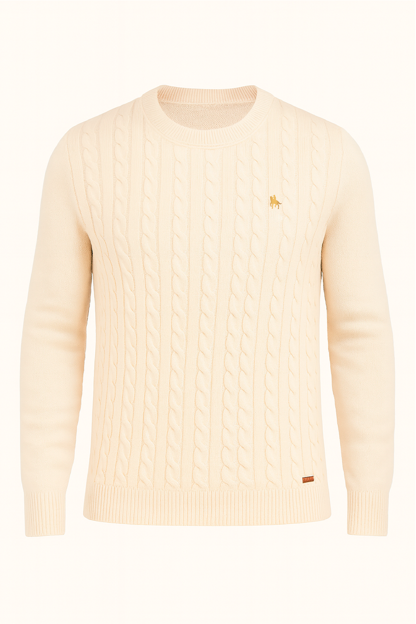 Jersey Rosso Trenzado Beige