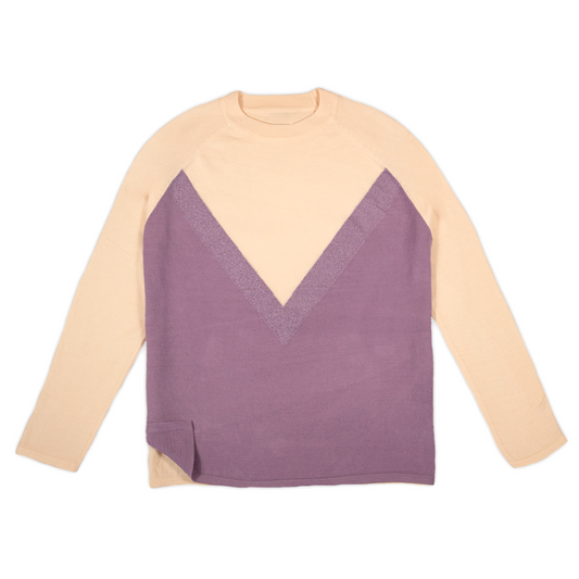 Jersey de Mujer Lila con Detalle en Forma de Triángulo