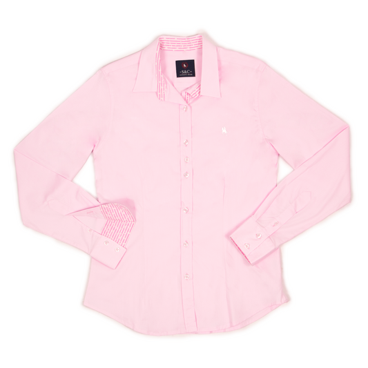 Camisa mujer lisa rosa