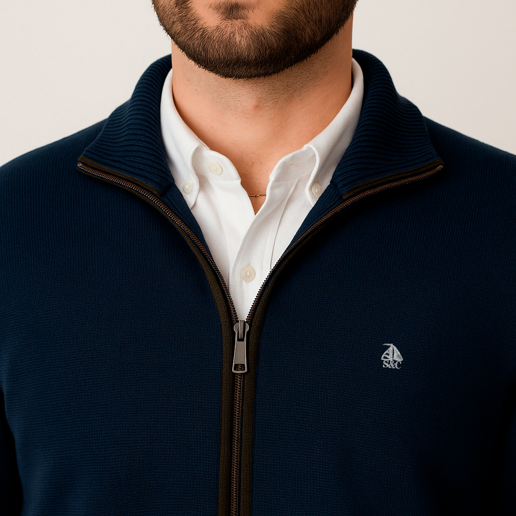 Chaqueta cerrojillo marino