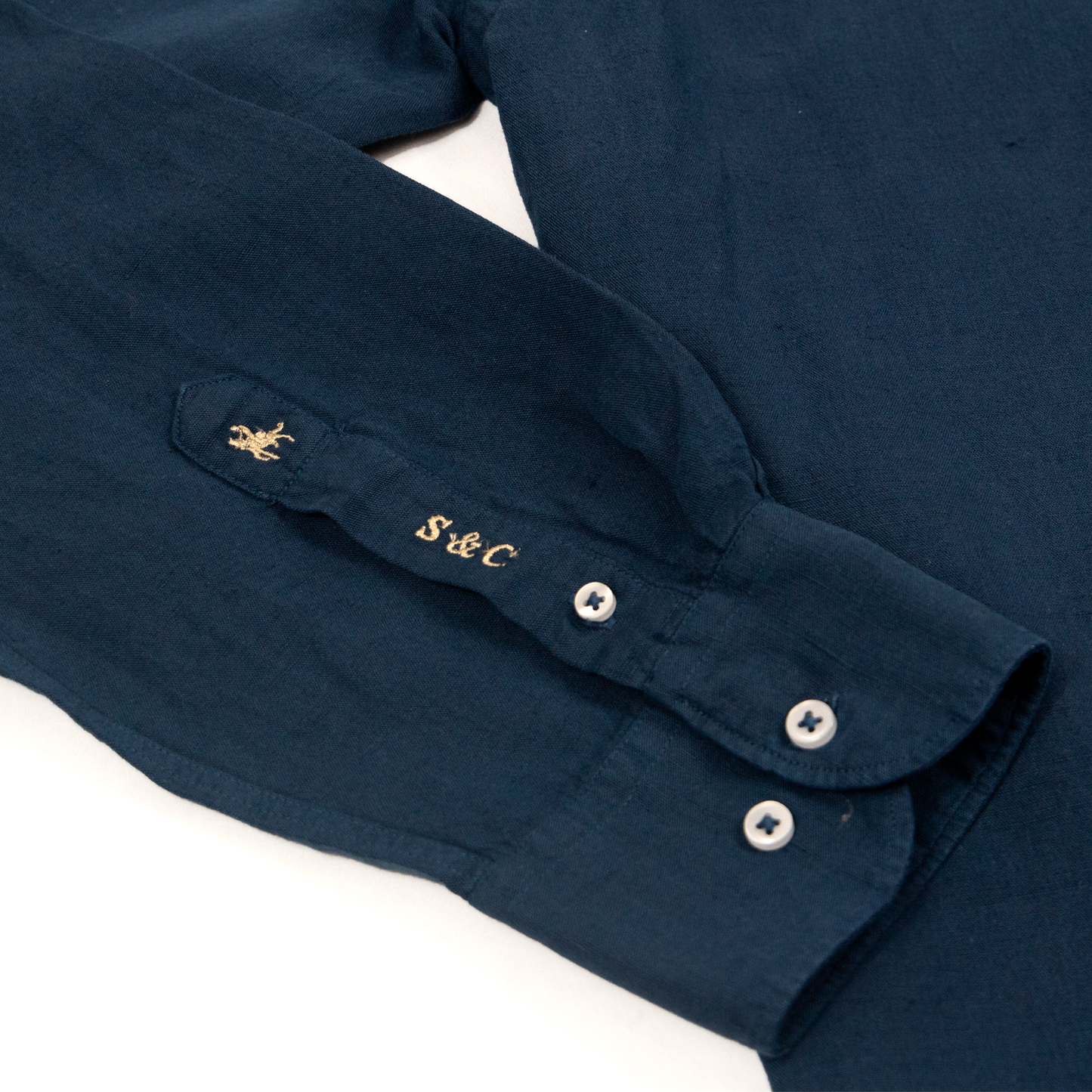 Camisa lino Marino