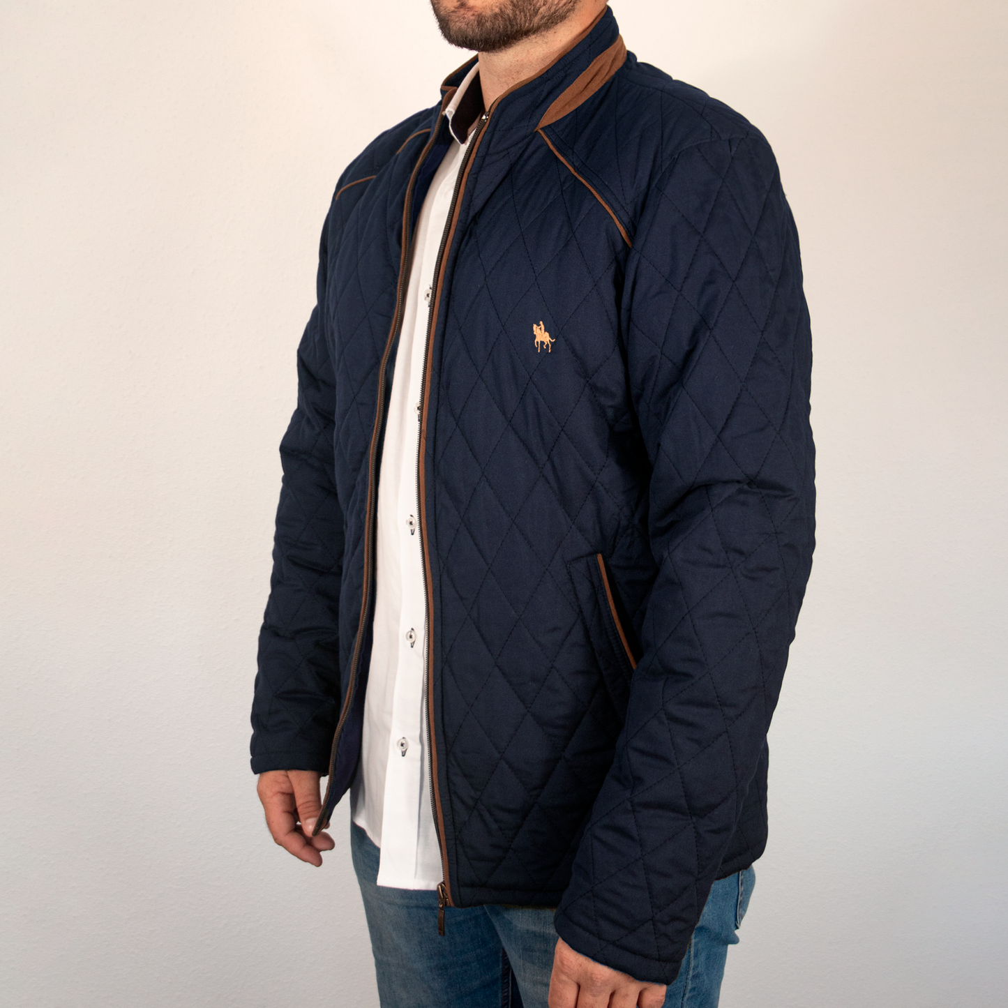 Chaqueta rombos Marino