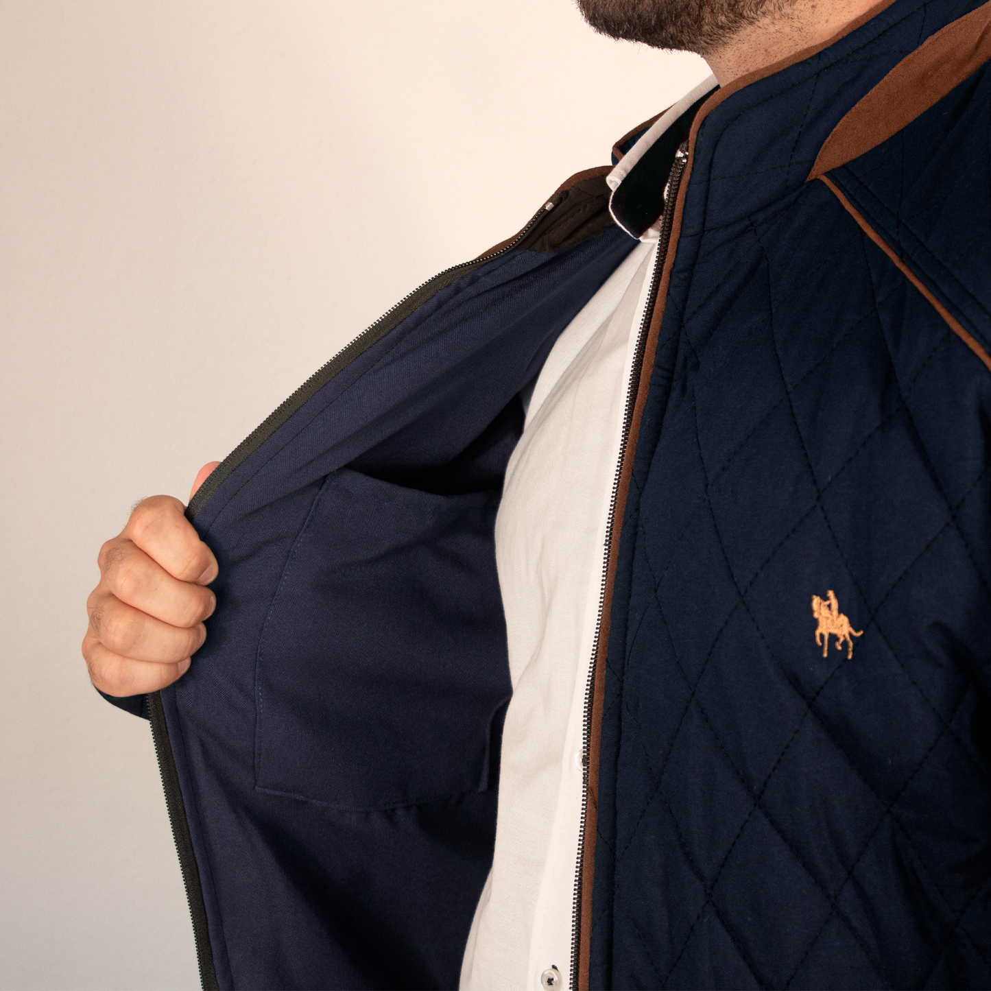 Chaqueta rombos Marino