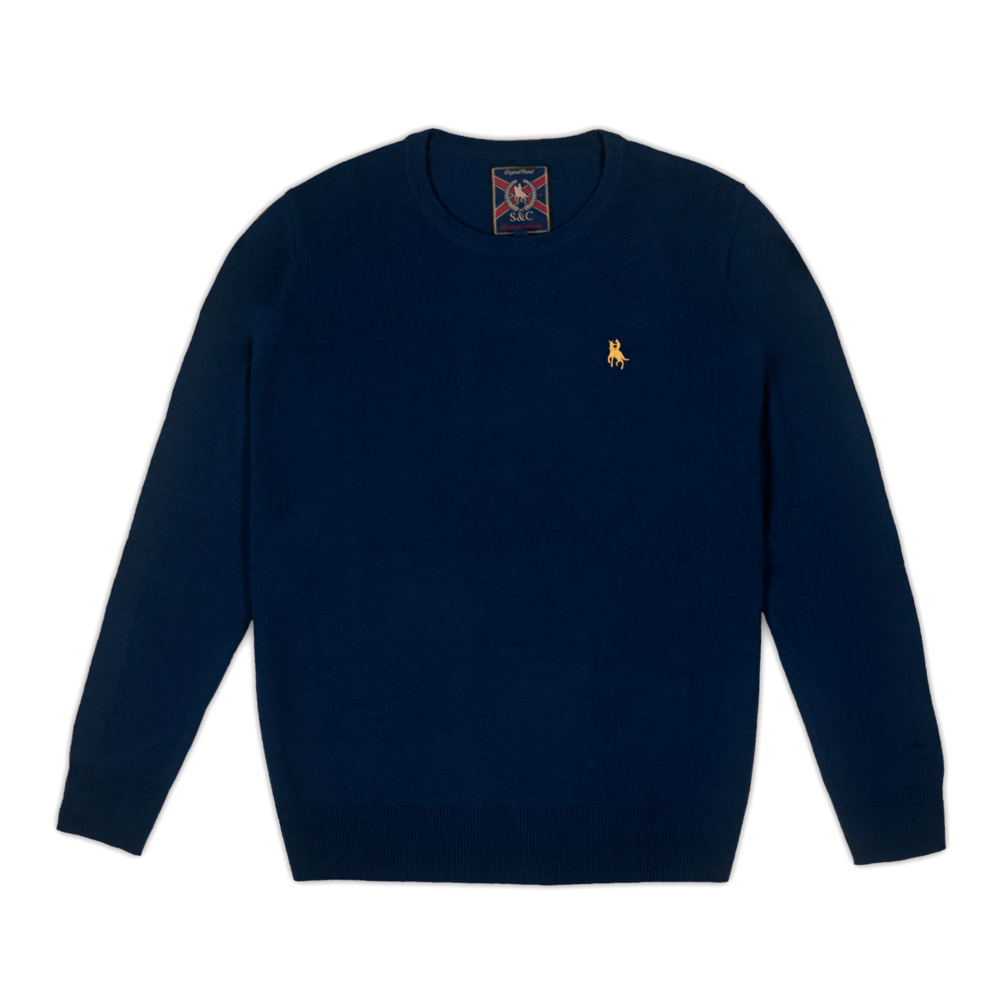 Jersey Hombre Azulón Cuello Redondo Básico