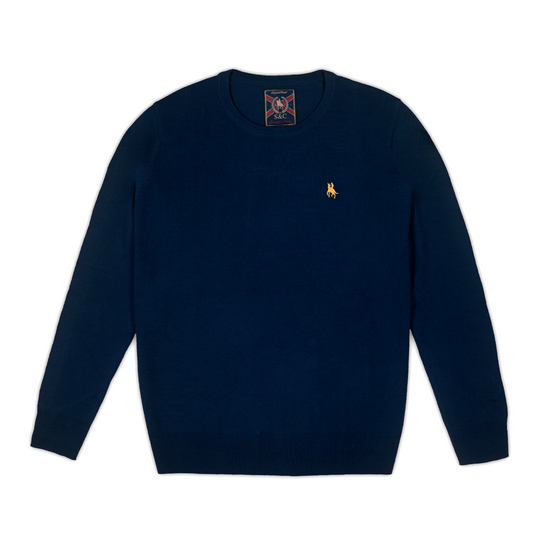 Jersey Hombre Azulón Cuello Redondo Básico