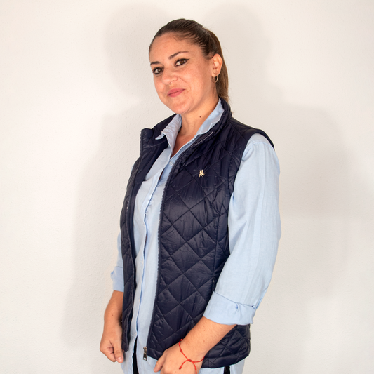 Chaleco Acolchado de Mujer Azul Marino