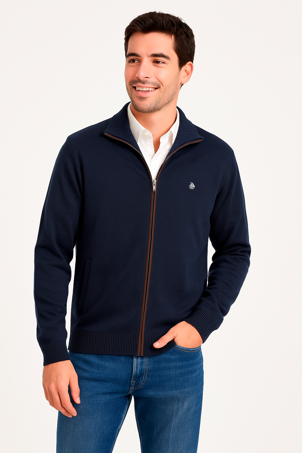 Chaqueta cerrojillo marino