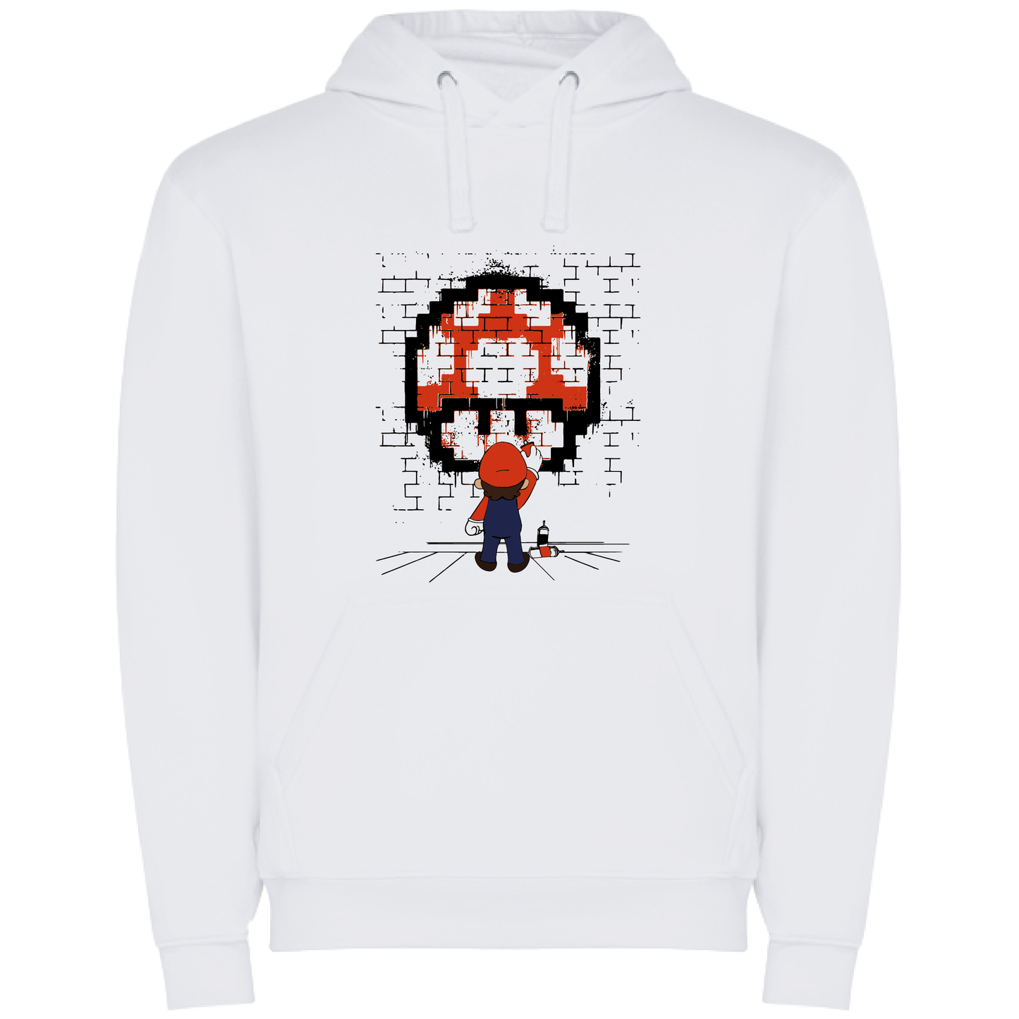Sudadera Hombre Personalizada "Mario Bros Graffiti"