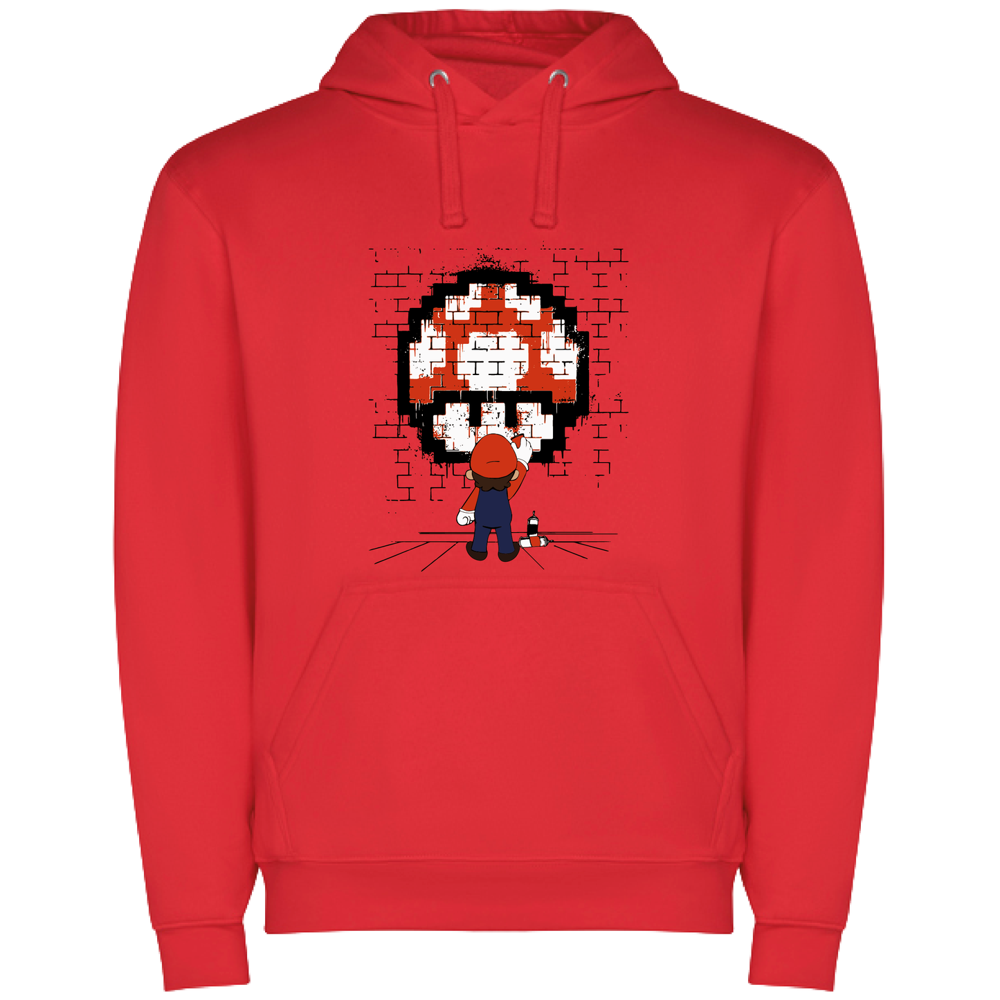 Sudadera Hombre Personalizada "Mario Bros Graffiti"