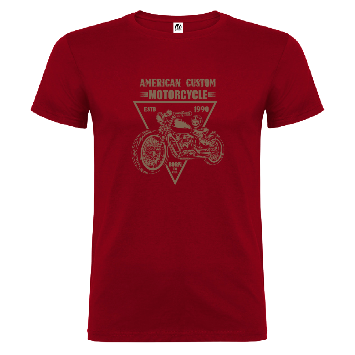 Camiseta Manga Corta Hombre Personalizada "Motorcycle"