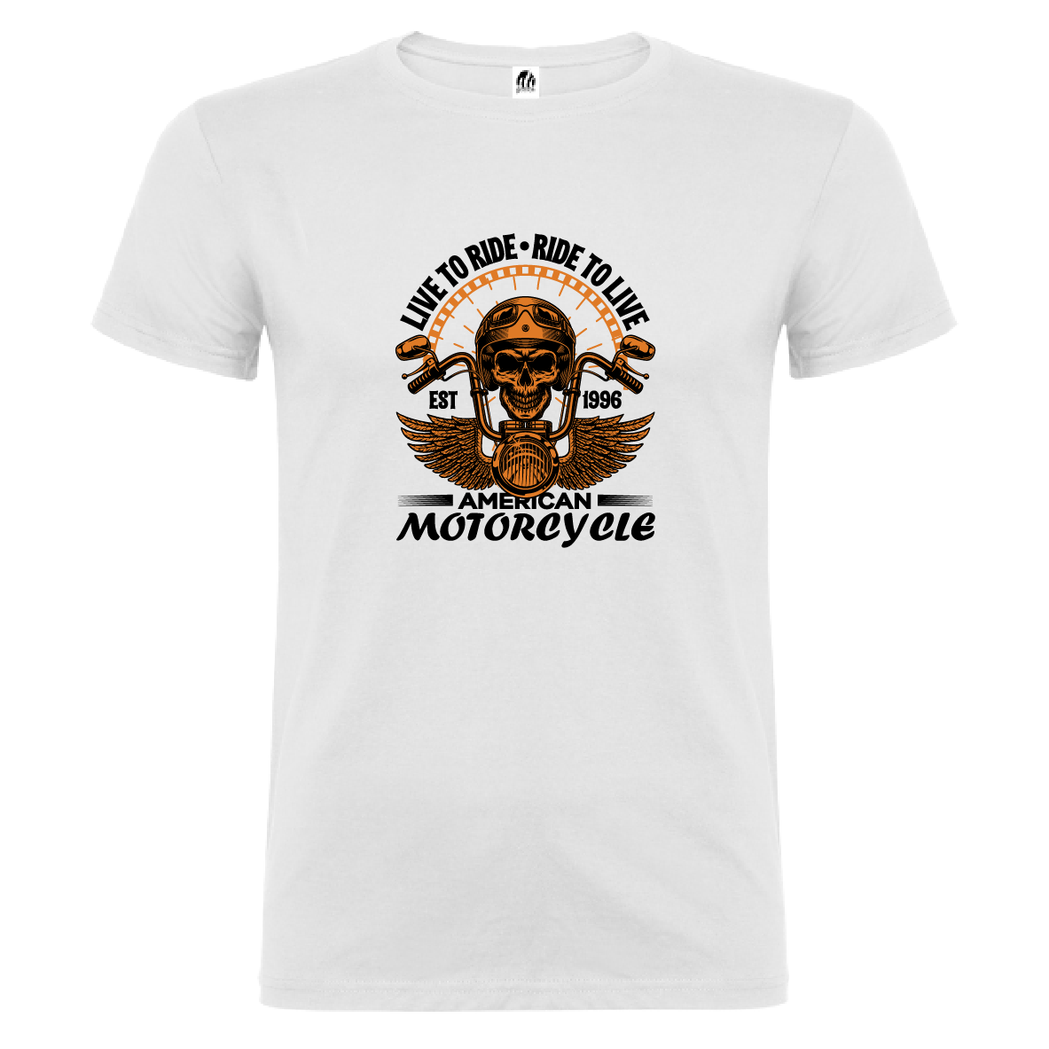 Camiseta Manga Corta Hombre Personalizada "Live to Ride"