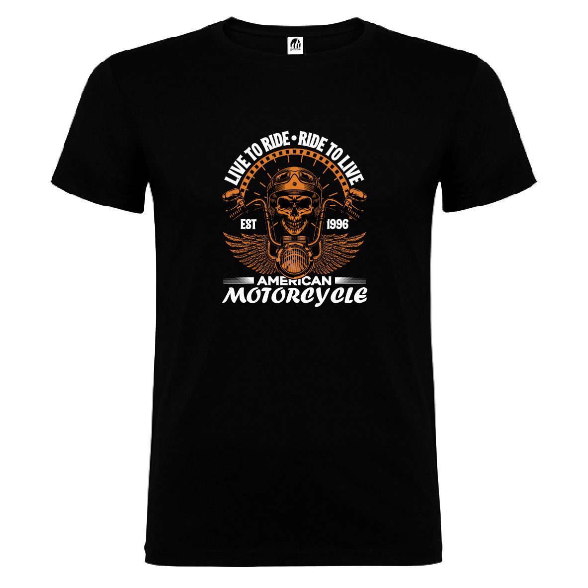 Camiseta Manga Corta Hombre Personalizada "Live to Ride"