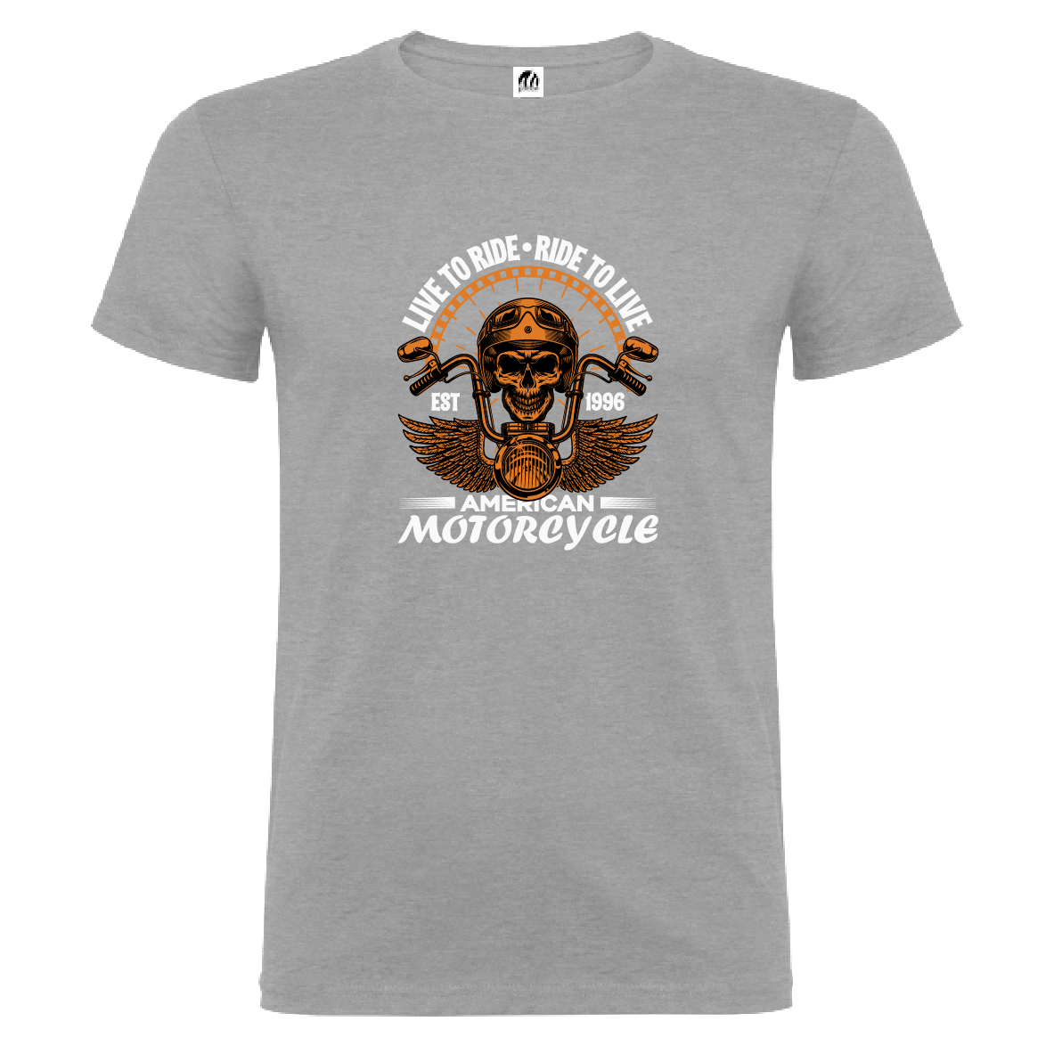 Camiseta Manga Corta Hombre Personalizada "Live to Ride"