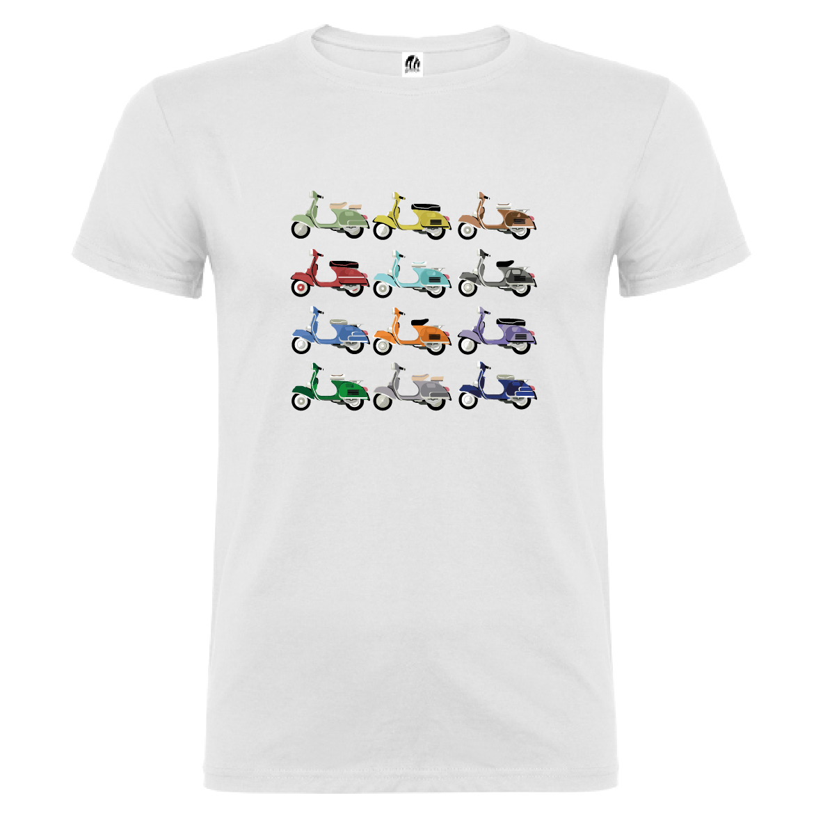 Camiseta Manga Corta Hombre Personalizada "Vespas"