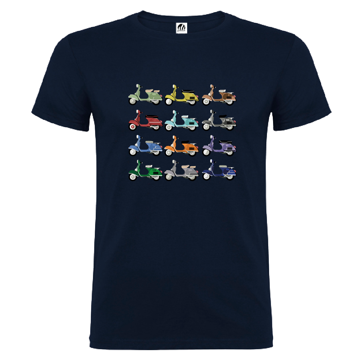 Camiseta Manga Corta Hombre Personalizada "Vespas"