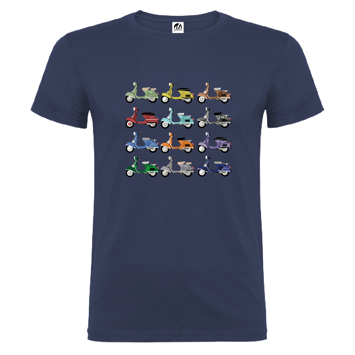 Camiseta Manga Corta Hombre Personalizada "Vespas"