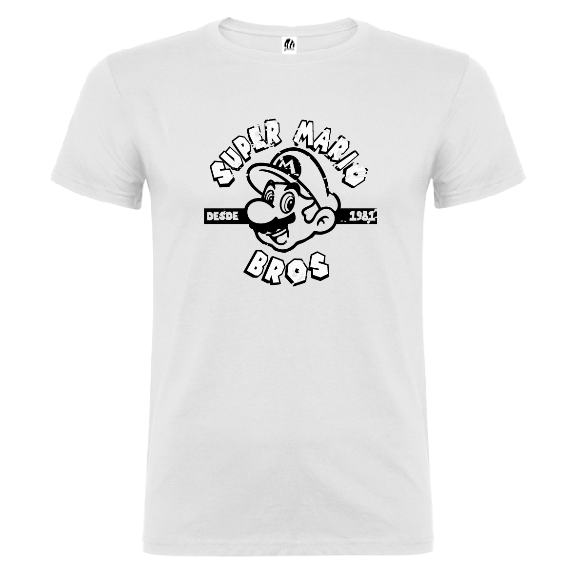 Camiseta Manga Corta Hombre Personalizada "Super Mario"