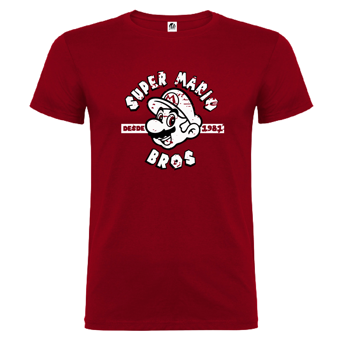 Camiseta Manga Corta Hombre Personalizada "Super Mario"