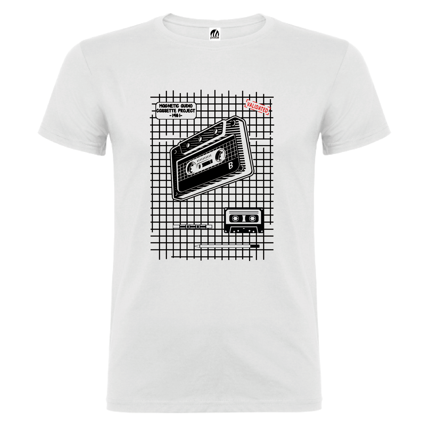 Camiseta Manga Corta Hombre Personalizada "Cassette"